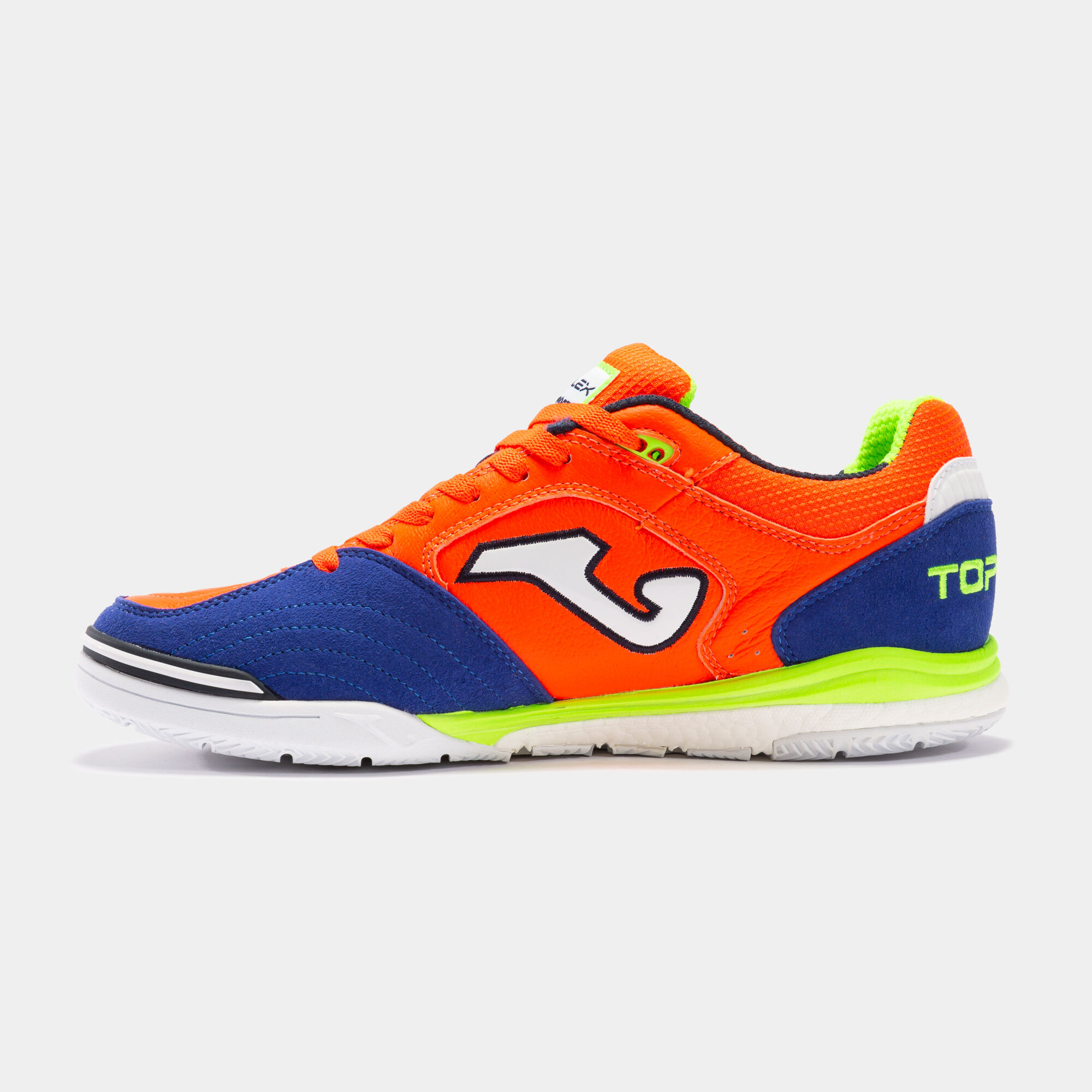 Futsal shoes Top Flex Rebound 22 indoor fluorescent orange royal blue