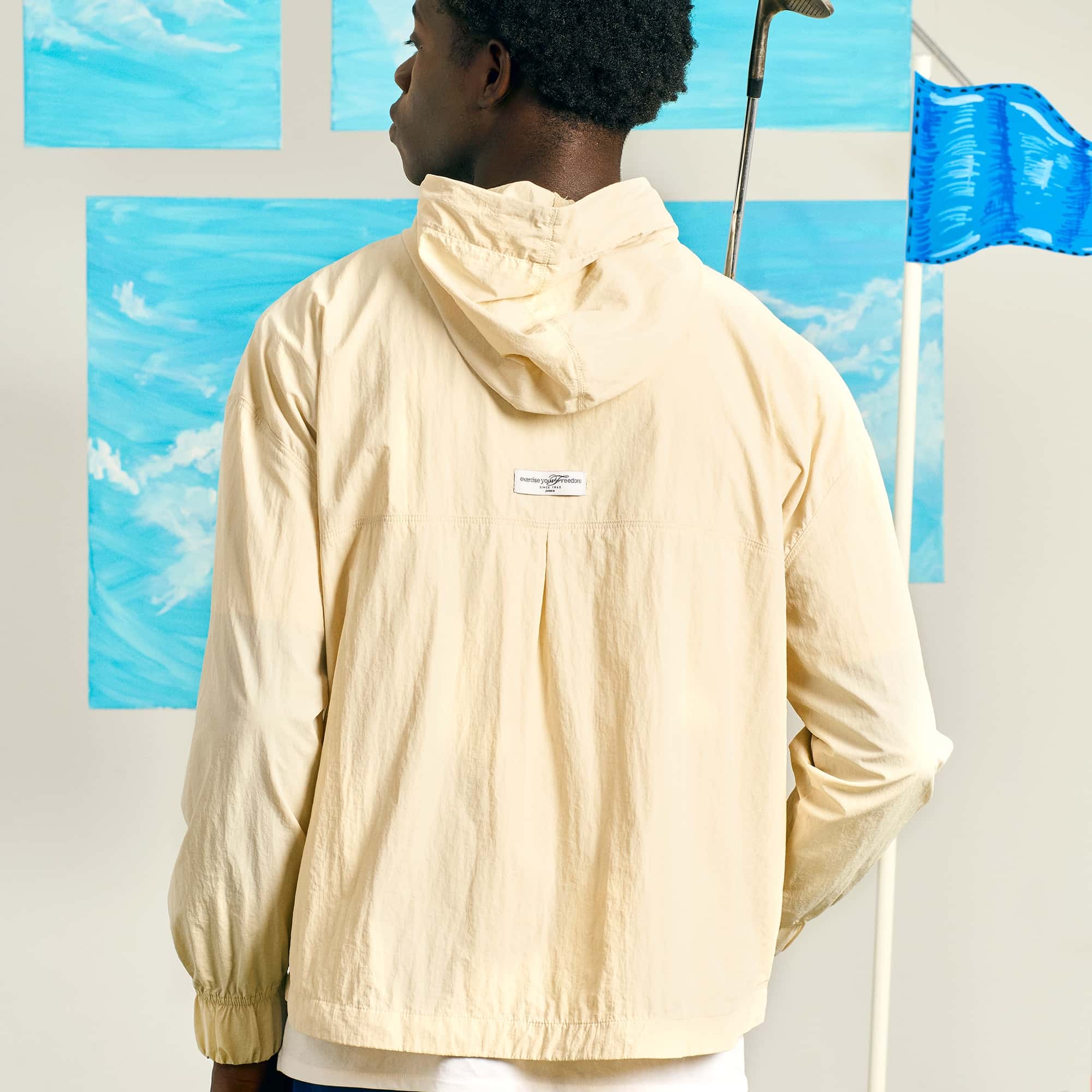 Hooded jacket man Mimetic