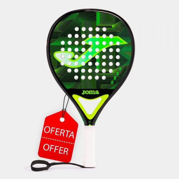 Padel racket Open black fluorescent green