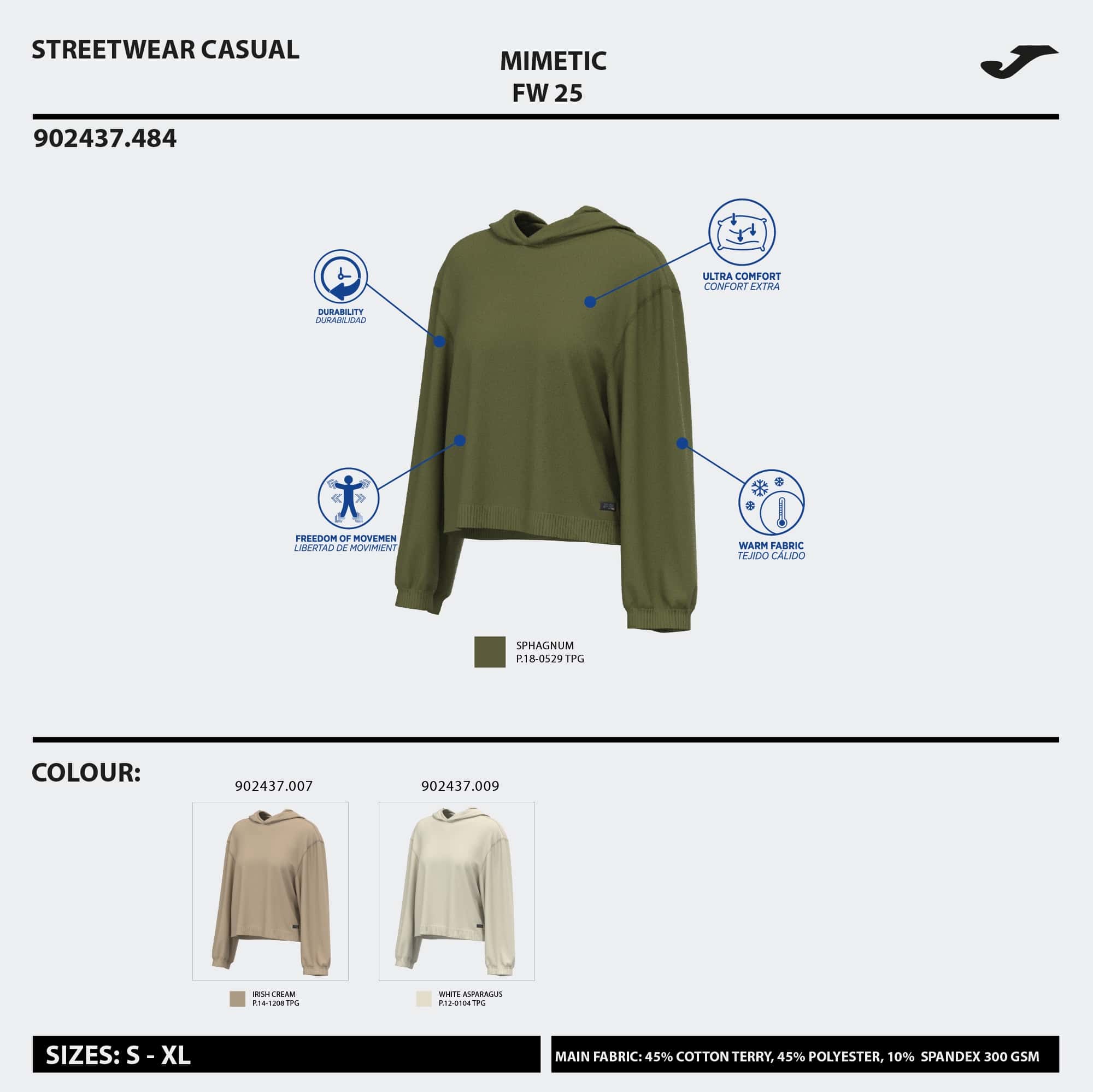 Hooded sweater woman Mimetic