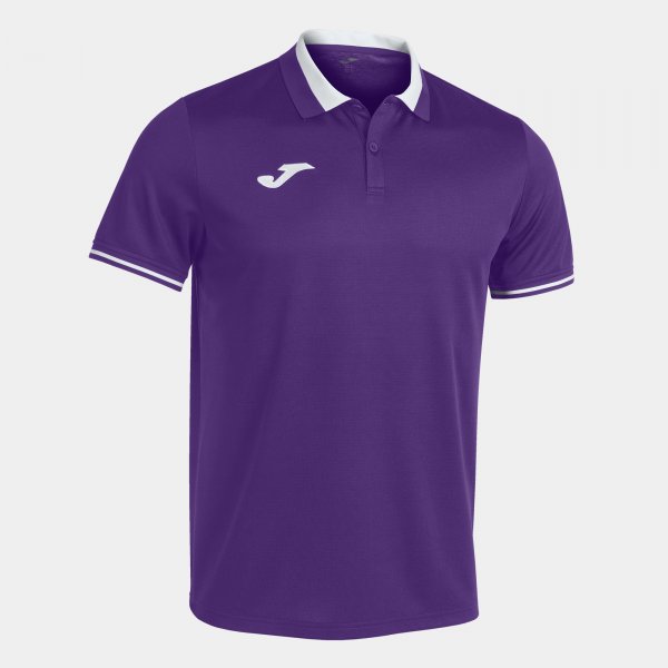 Polo shirt short-sleeve man Championship VI purple white