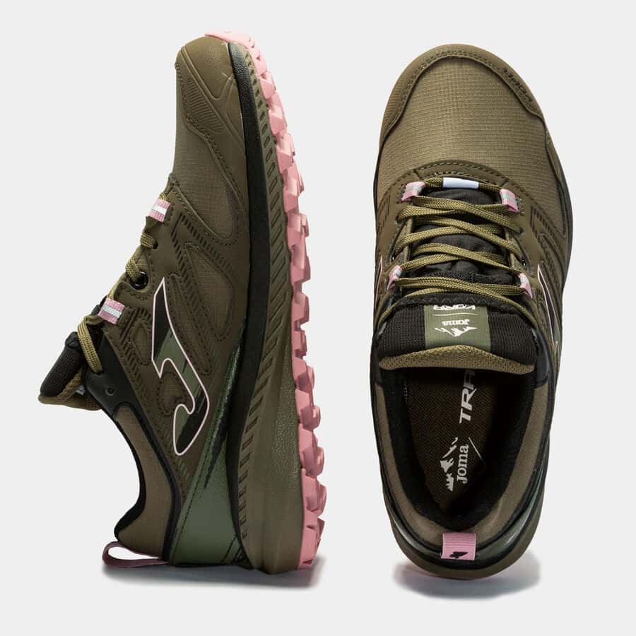 Trail-running shoes Vora Aislatex 21 woman khaki light pink