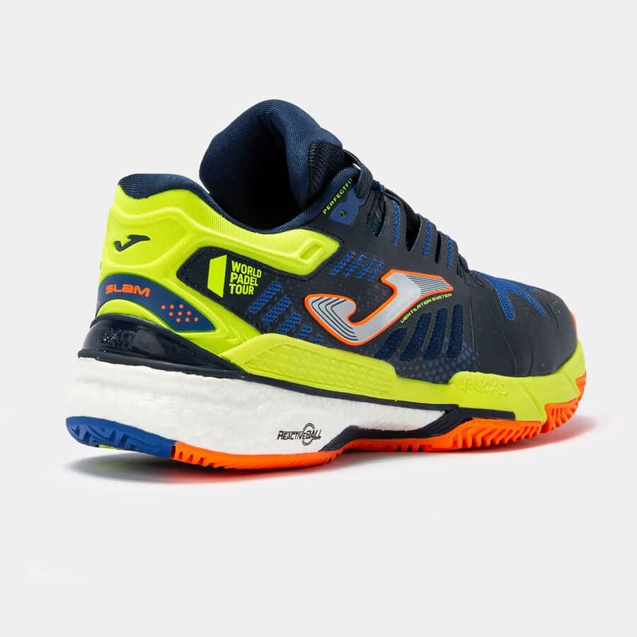 Shoes Slam 22 clay man royal blue fluorescent yellow