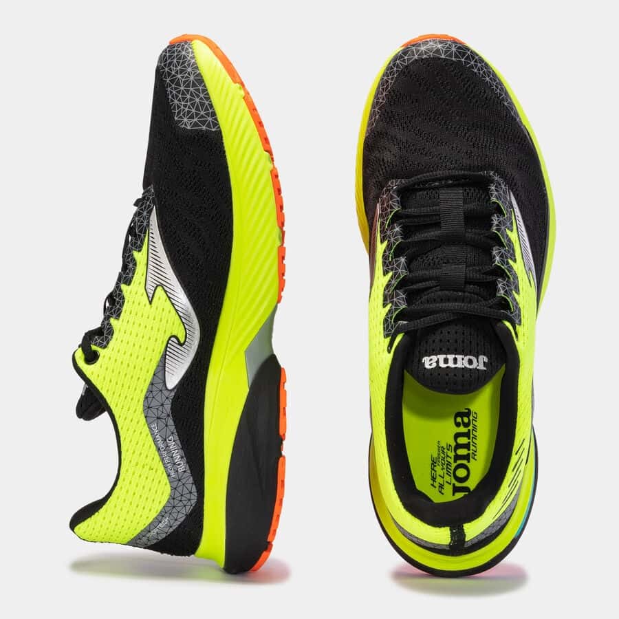 Running shoes Titanium Men 23 man black fluorescent yellow
