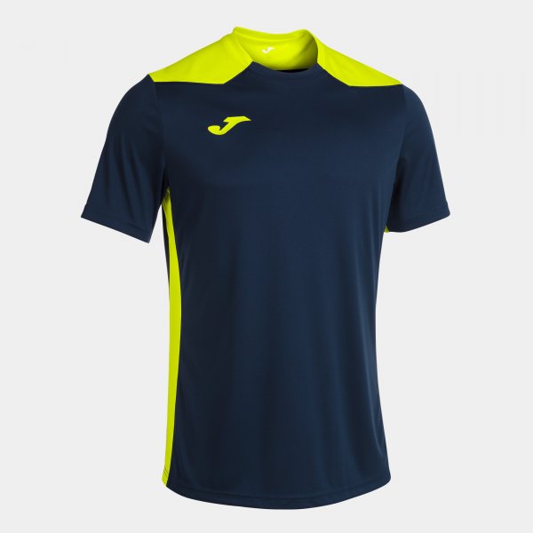 Shirt short sleeve man Championship VI navy blue fluorescent yellow
