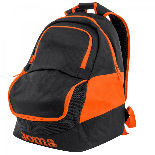 Backpack - shoe bag Diamond II black fluorescent orange