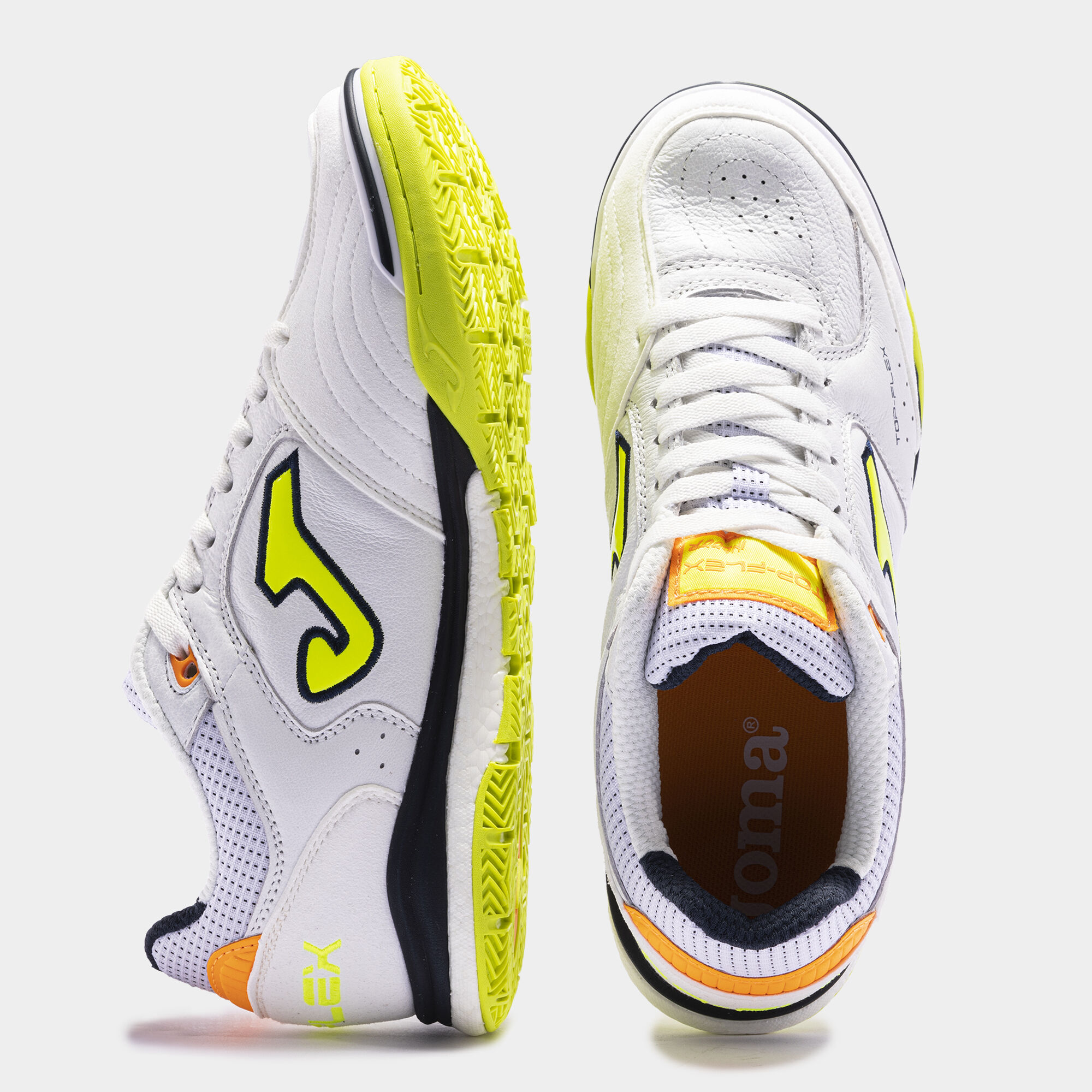 Futsal shoes Top Flex Rebound 23 indoor white lime