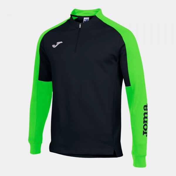 Sweatshirt man Eco Championship black fluorescent green