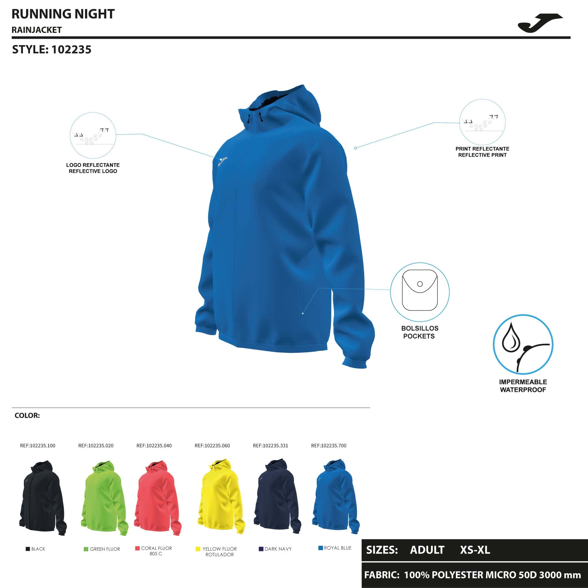 Rainjacket man Elite VIII