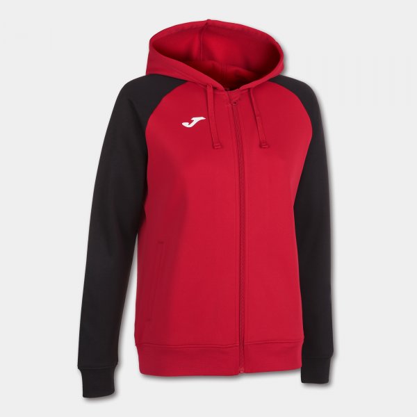 Hooded jacket woman Academy IV red black