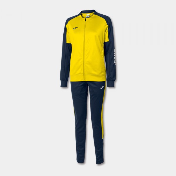 Tracksuit woman Eco Championship yellow navy blue
