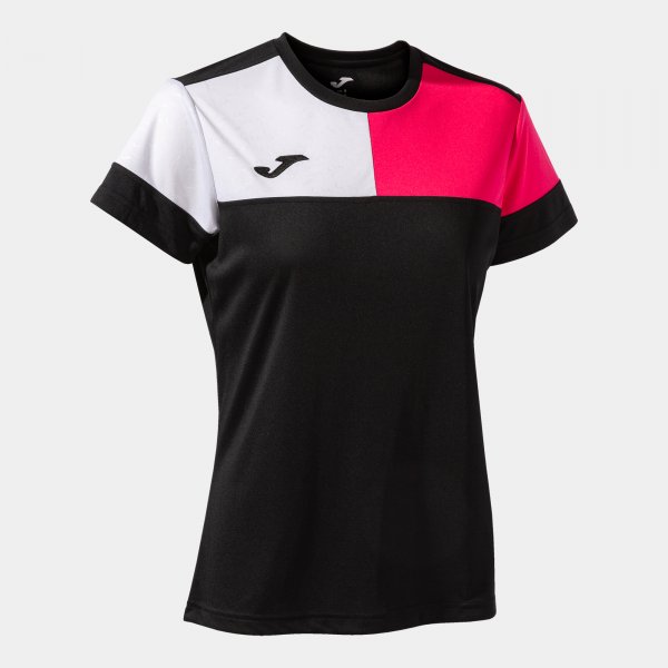 Shirt short sleeve woman Crew V black pink white
