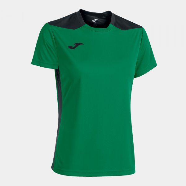 Shirt short sleeve woman Championship VI green black