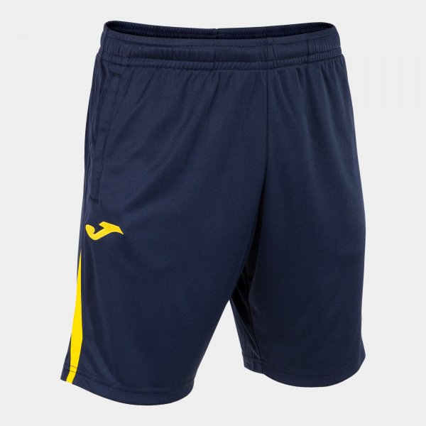 Bermuda shorts man Championship VII navy blue yellow