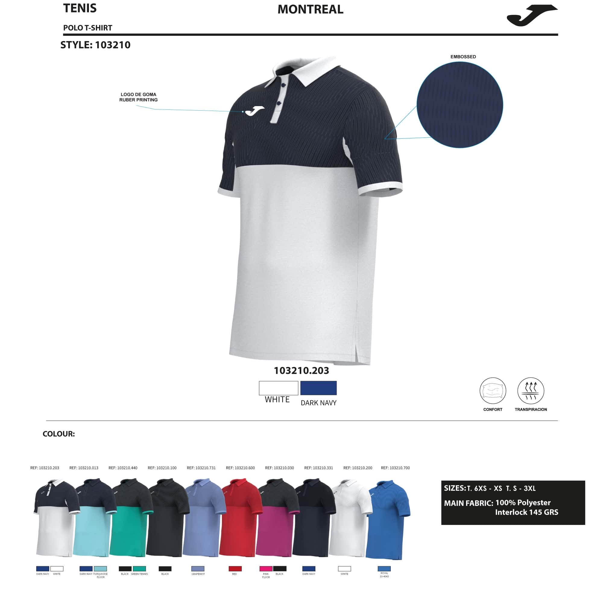Polo shirt short-sleeve man Montreal