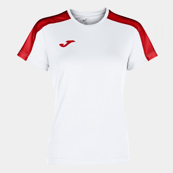 Shirt short sleeve woman Academy III white red