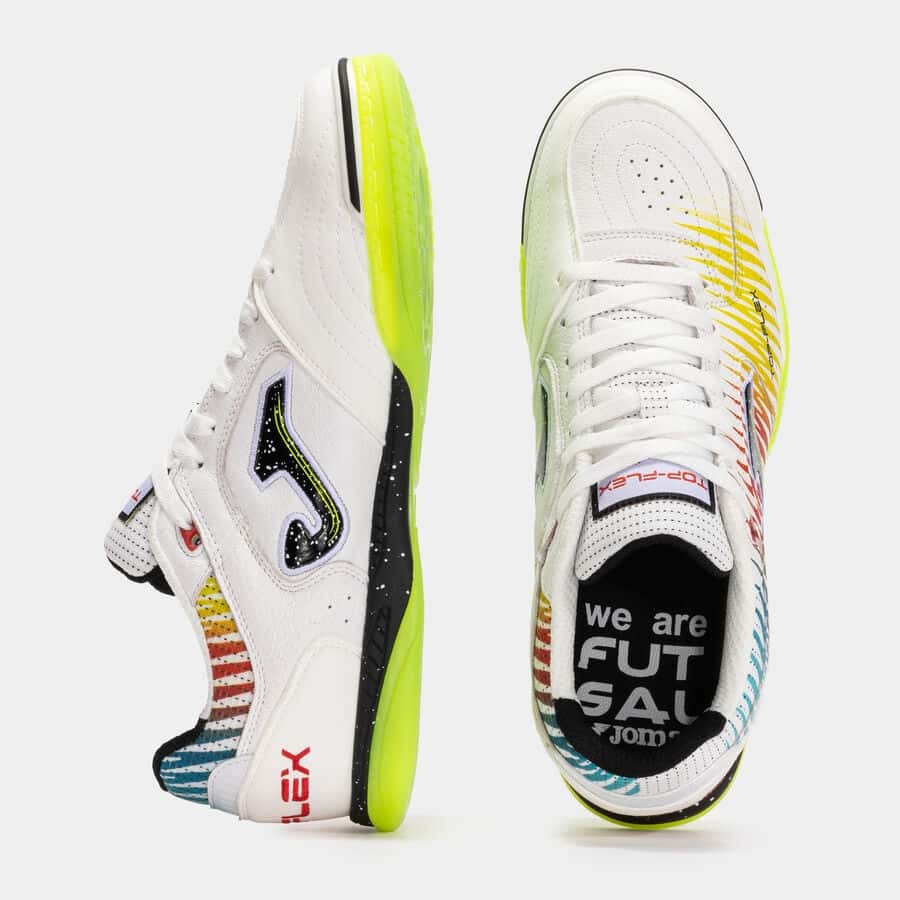 Futsal shoes Top Flex 25 indoor white yellow red