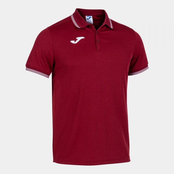 Polo shirt short-sleeve man Campus III burgundy