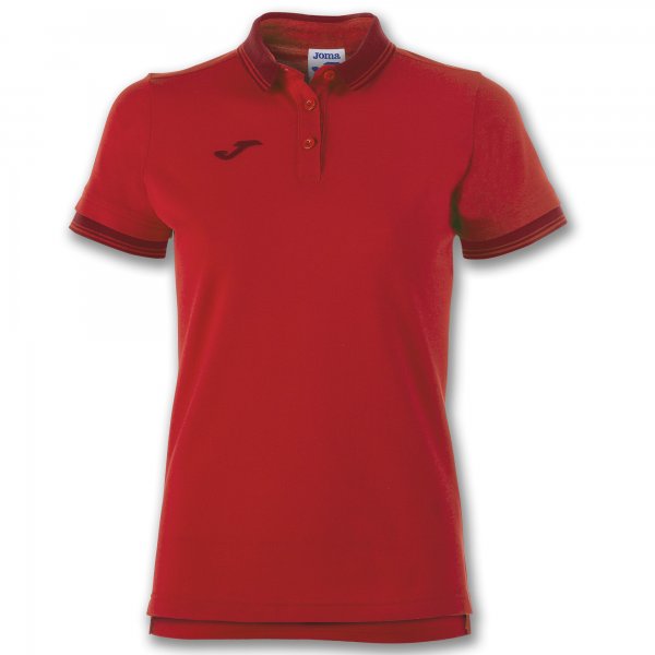 Polo shirt short-sleeve woman Bali II red
