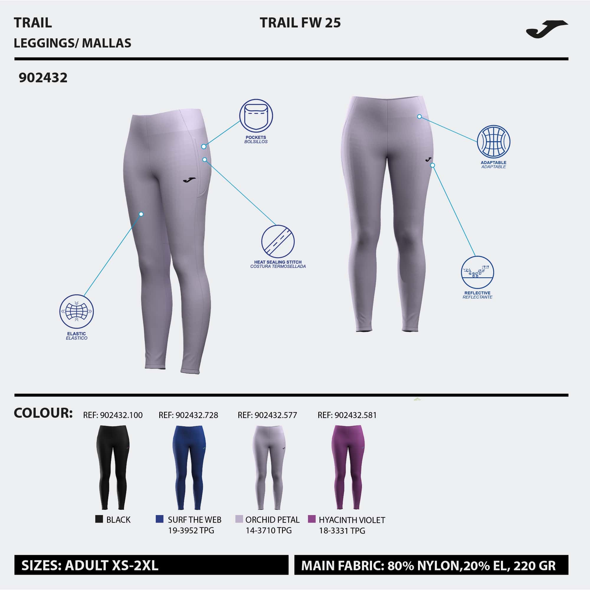 Long tights woman R-Trail Nature