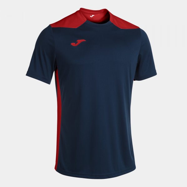Shirt short sleeve man Championship VI navy blue red