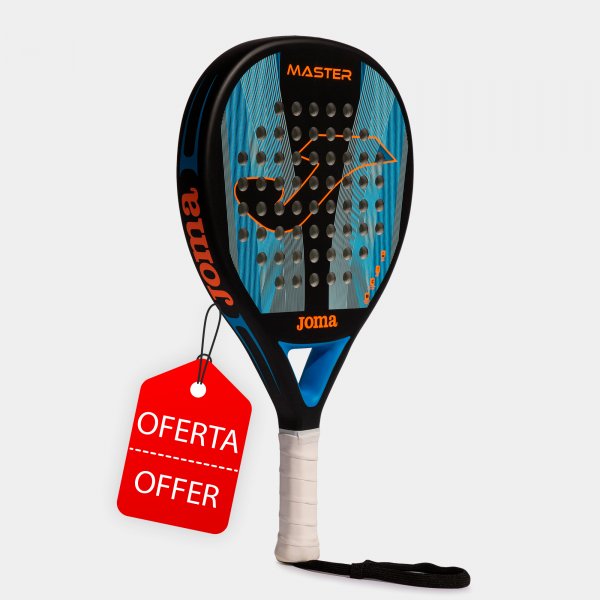 Padel racket Master black fluorescent turquoise