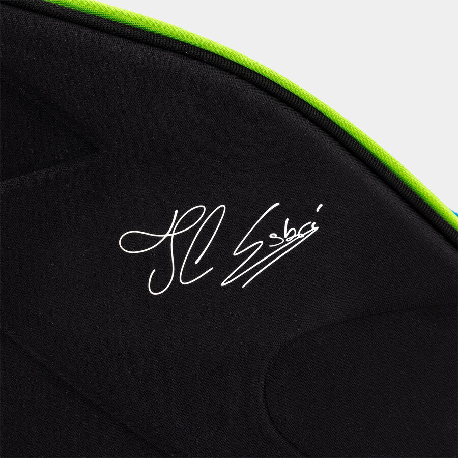 Padel racket bag Juanlu Esbrí black mx green