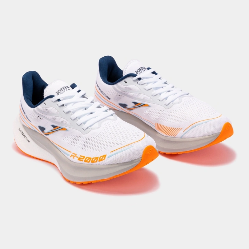 Running shoes R.2000 22 man white fluorescent orange