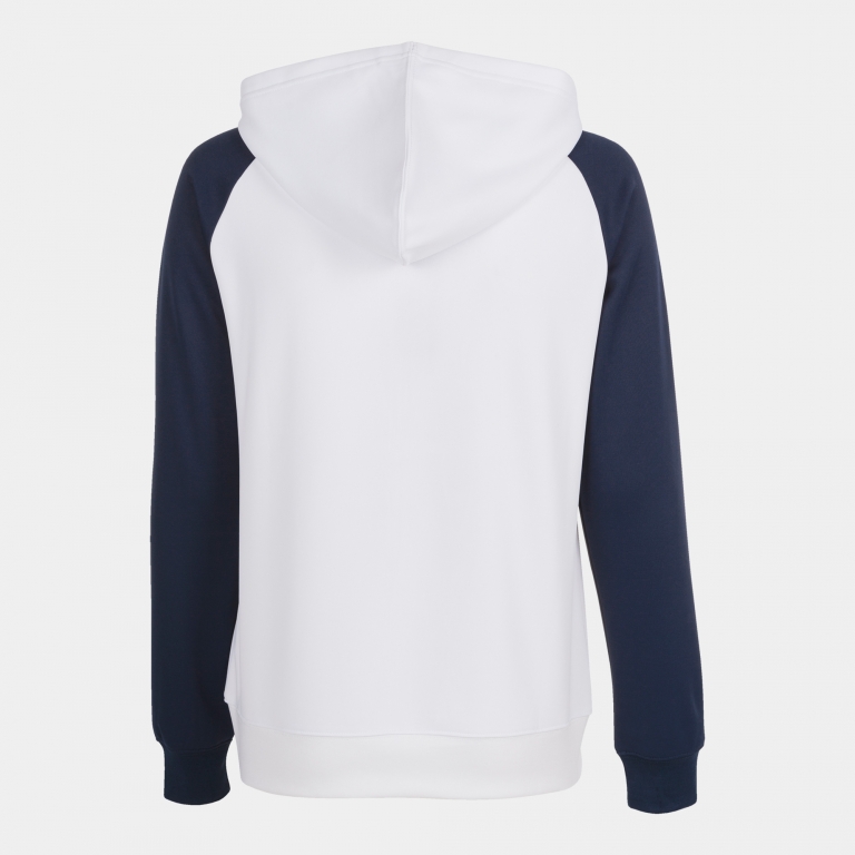 Hooded jacket woman Academy IV white navy blue