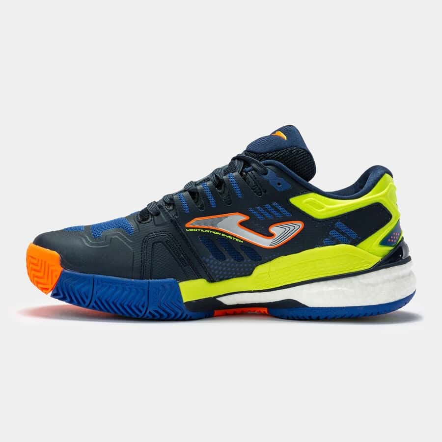 Shoes Slam 22 clay man royal blue fluorescent yellow