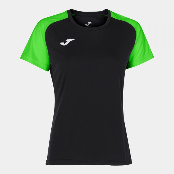 Shirt short sleeve woman Academy IV black fluorescent green